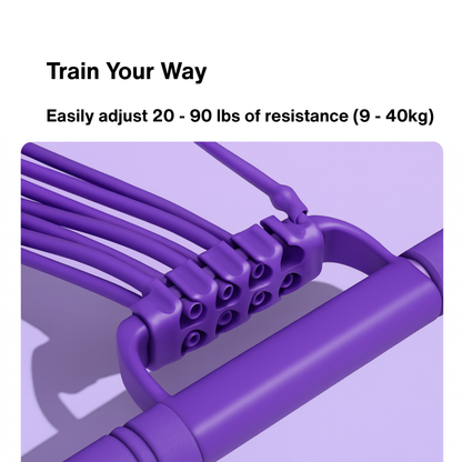 FlexiPort CorePro™ — Adjustable 20–90 lb home workout system